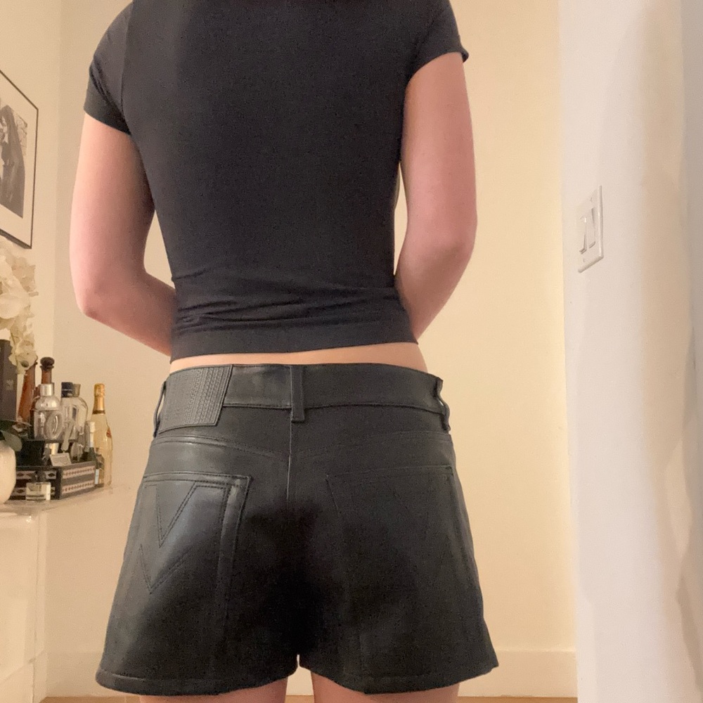 High Waist Black Shorts with Modern Fit
